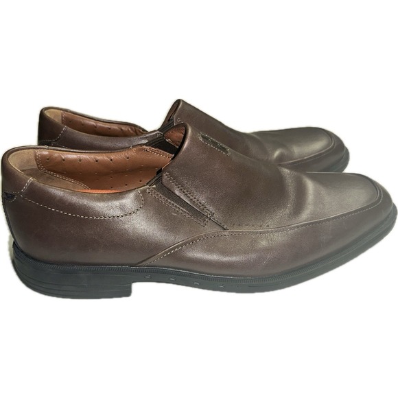 Clarks Unstructured Men\'s 10.5M US Slip On Dark Brown Dress‎ Shoes Loafer main image 4